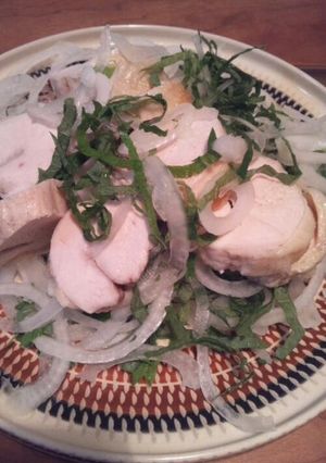 鶏ハムと新玉ねぎのさっぱりサラダ-レシピのメイン写真