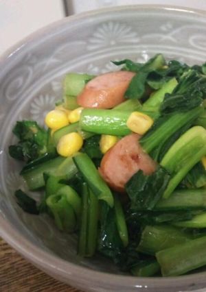 小松菜のバターソテー-レシピのメイン写真