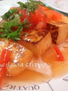 厚揚げの和風トマトあん-レシピのメイン写真