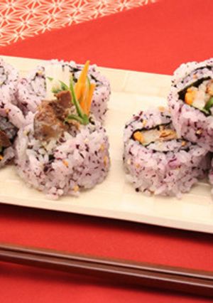 赤しそ風味のいわしロール寿司-レシピのメイン写真