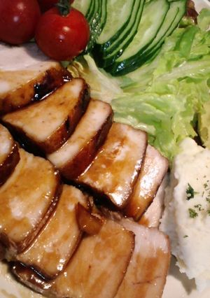 豚ブロックの照り焼き-レシピのメイン写真