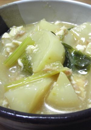 かぶのトローリ◇ひき肉豆腐あんかけ-レシピのメイン写真