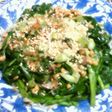 ニラ納豆おかか胡麻のせ冷やし蕎麦