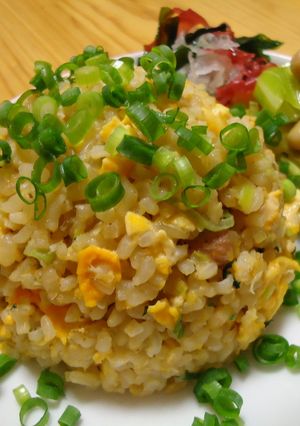 『自家製パンチェッタの玄米炒飯』-レシピのメイン写真