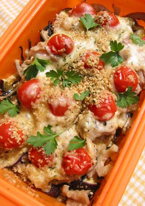 レンジｄｅ豚と蓮根のイタリアン胡麻チーズ-レシピのメイン写真