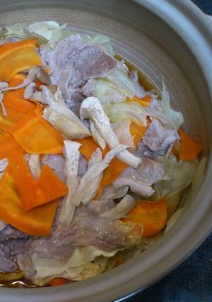 キャベツと豚肉の重ね蒸し-レシピのメイン写真