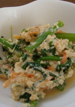 菜の花の白和え♪さっぱり酢味噌味-レシピのメイン写真