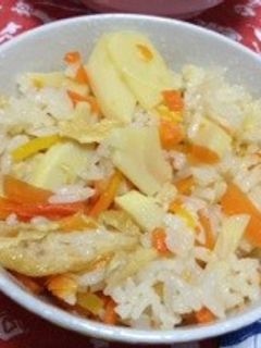 簡単*うまうま炊飯器で筍ごはん-レシピのメイン写真