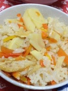 簡単*うまうま炊飯器で筍ごはん-レシピのメイン写真