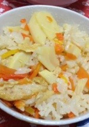 簡単＊うまうま炊飯器で筍ごはん-レシピのメイン写真