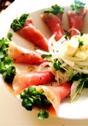 生ハムとクリームチーズの簡単前菜！-レシピのメイン写真