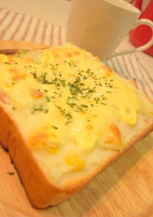リメイク朝食♡ポテサラトースト-レシピのメイン写真