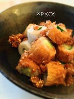きゅうりinちくわ梅胡麻和え :)-レシピのメイン写真