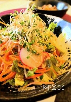 そうめんかぼちゃ塩麹ドレでカラフルサラダ-レシピのメイン写真