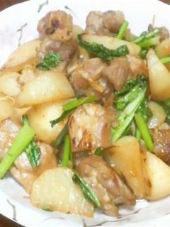 カブと鶏肉の炒め物-レシピのメイン写真