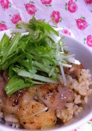 超簡単...塩麹で..チキンソテー&鶏丼-レシピのメイン写真