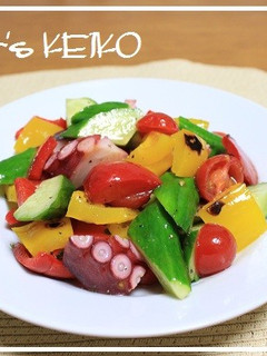 【農家のレシピ】彩り野菜とタコのマリネ-レシピのメイン写真