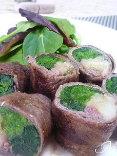 じゃがいもとほうれん草の牛肉巻き-レシピのメイン写真