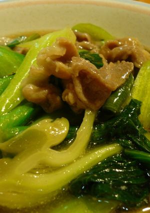 シャキシャキ☆チンゲン菜と豚肉のうま煮-レシピのメイン写真