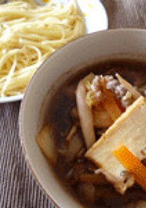 つゆだくすき焼きのつけパスタ-レシピのメイン写真