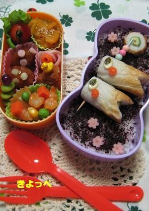 子供の日のお弁当にちくわDEこいのぼり☆-レシピのメイン写真
