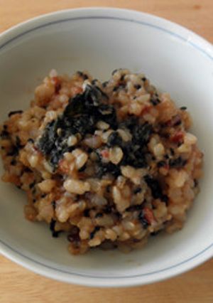 海苔とごま塩だれの玄米混ぜご飯-レシピのメイン写真