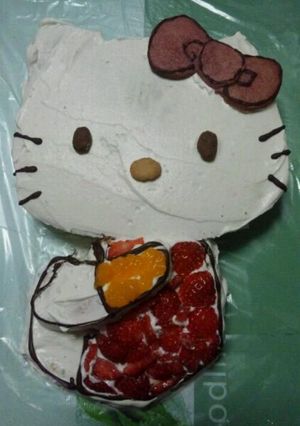 ハローキティケーキ-レシピのメイン写真
