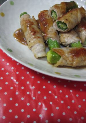 オクラの豚肉巻き☆ドレッシング焼き-レシピのメイン写真