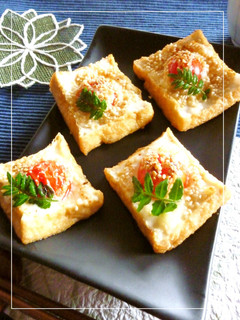 絹揚げの塩麹ゴマチーズ焼き-レシピのメイン写真