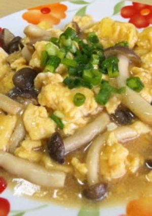 ズボラにパパッと♪卵としめじの中華あん-レシピのメイン写真