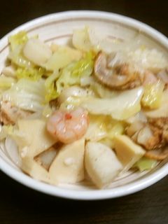 シーフードと春野菜の塩ダレ炒め-レシピのメイン写真