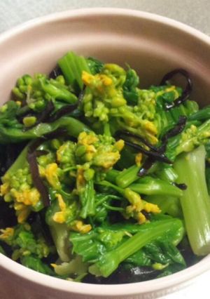 菜の花の塩昆布和え-レシピのメイン写真