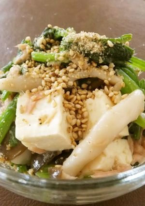 ほうれん草と豆腐のごまポン和え-レシピのメイン写真