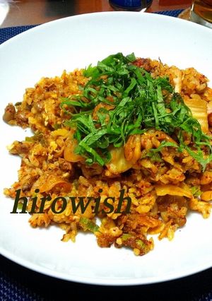 ご飯がパラパラ！キムチ納豆チャーハン-レシピのメイン写真