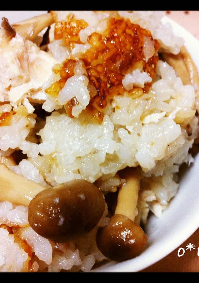 きのこと鶏肉の炊き込みご飯-レシピのメイン写真