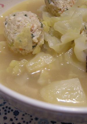 鶏団子のゴマ味噌鍋-レシピのメイン写真