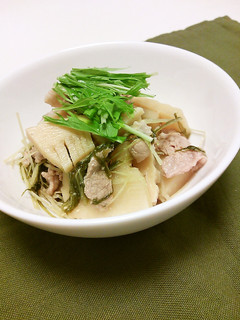 筍と豚肉の味噌煮-レシピのメイン写真