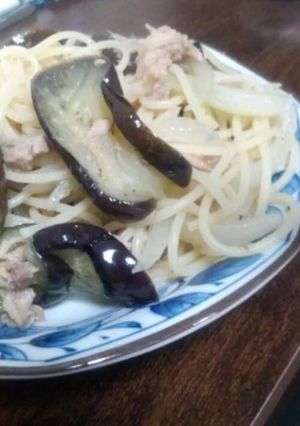 柚子こしょうで！茄子とツナのスパゲティ-レシピのメイン写真