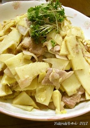 春限定★筍と豚バラの炒め煮-レシピのメイン写真