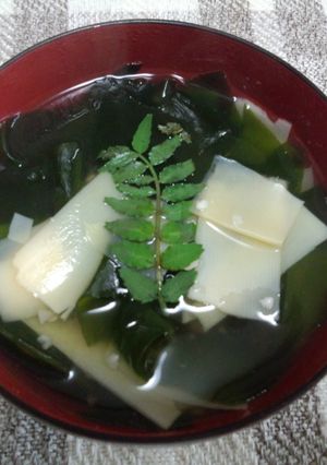 塩麹仕立ての若竹椀（お吸い物）-レシピのメイン写真