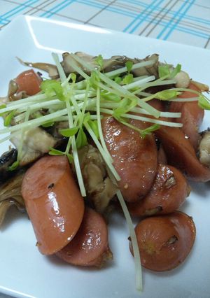 舞茸とウインナー　～バター醤油で-レシピのメイン写真