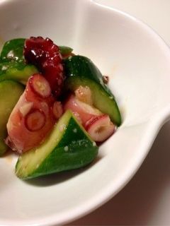 塩麹でタコときゅうりの和え物-レシピのメイン写真