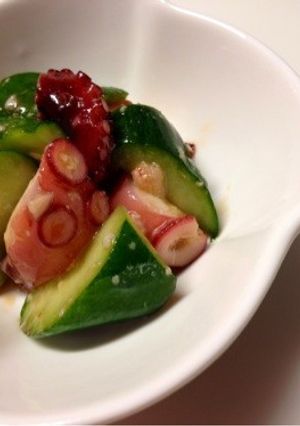 塩麹でタコときゅうりの和え物-レシピのメイン写真
