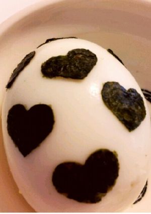 ☆キャラ弁☆!? ハートのゆで卵-レシピのメイン写真