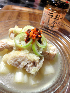 生姜&葱で風邪対策!炊飯器で超簡単蒸し鶏-レシピのメイン写真