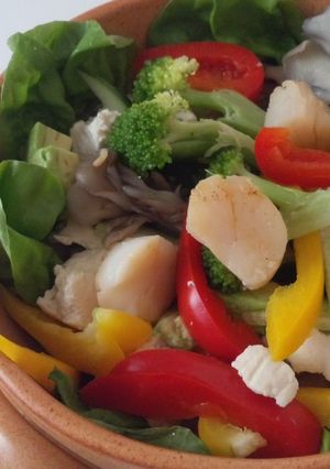 ホタテ入り☆豆腐サラダwith胡麻ドレ-レシピのメイン写真