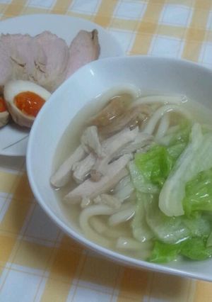 簡単＆エコ☆鶏肉のゆで汁でうどんのフォー-レシピのメイン写真