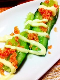 たたき胡瓜の明太マヨソース!!-レシピのメイン写真
