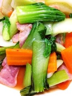 簡単☆ちんげん菜の中華炒め*お弁当にも-レシピのメイン写真