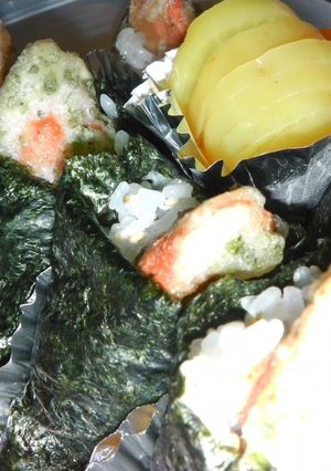 魚肉ソーセージ天むす-レシピのメイン写真